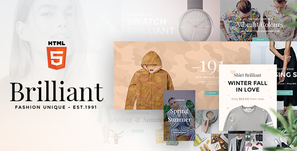 Brilliant - Morden Ecommerce HTML5 Template