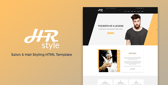 HR style - Salon & Hair Styling HTML Template