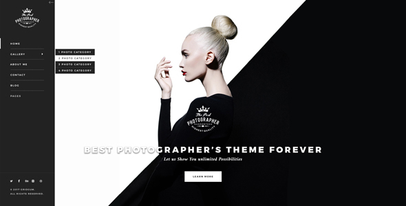 Photography bootstrap theme