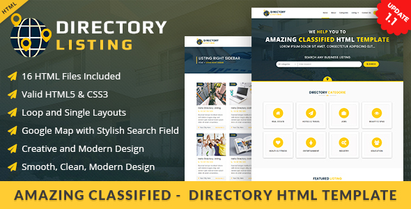 Viavi Directory Listing HTML  Template