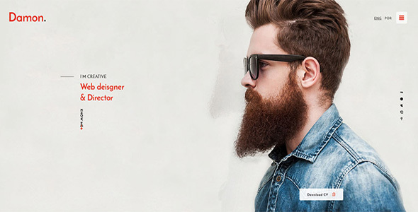 DAMON – Resume HTML Template