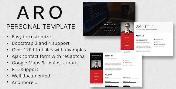 ARO - Responsive Personal Portfolio Template