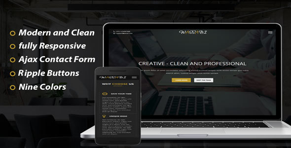 WASSABI - Material Design Agency Template