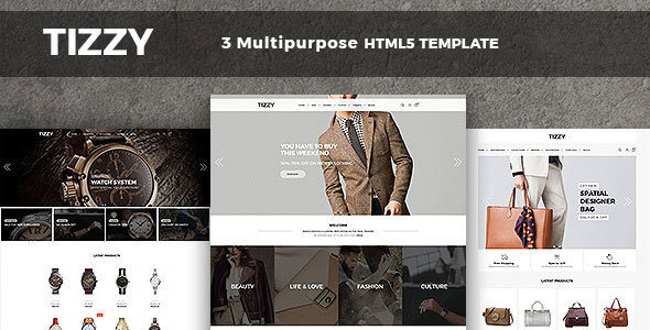 Tizzy - Responsive Multipurpose E-Commerce HTML5 Template