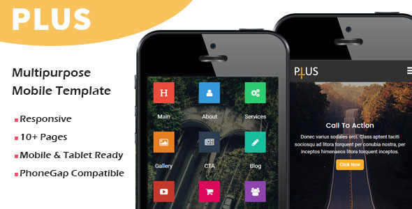 Plus - Multipurpose Responsive Mobile Template