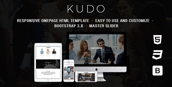Kudo - Responsive Onepage HTML Template