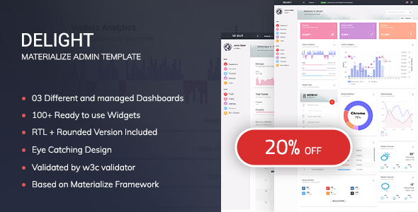 Delight - Responsive Admin Template