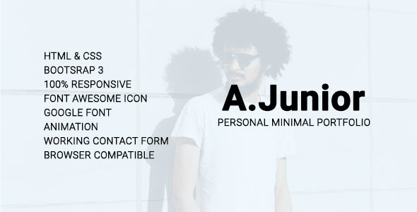 A.Junior Personal/Minimal/Portfolio Template