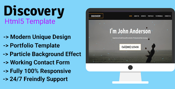 Discovery - Personal/Agency Portfolio Template