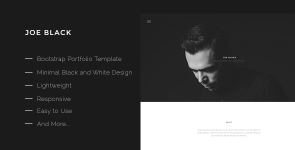 Joe Black-Bootstrap Portfolio Template