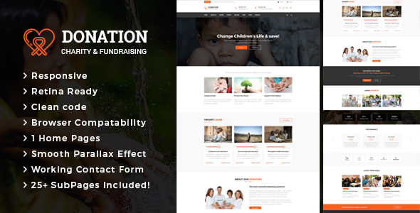 Donation -  Charity & Fund Raising HTML Template