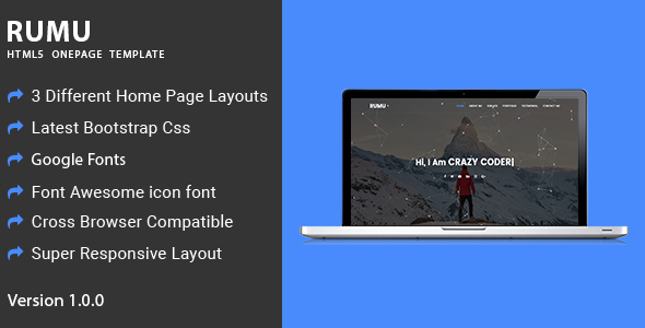 Rumu | Personal Portfolio HTML5 Template
