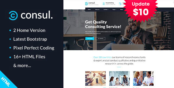 Consul - Business Consulting Services HTML Template