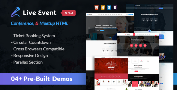 Live Event - Conference & Meetup HTML Template