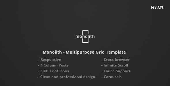 Monolith - Responsive Multipurpose Grid Template