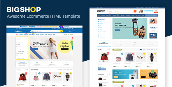 Bigshop- Responsive Ecommerce Template