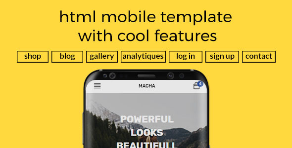 Macha HTML Mobile Template