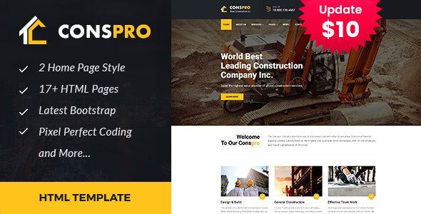 Conspro - Construction and Builder HTML Template