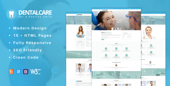Dental Care - Responsive Dentist & Medical HTML Template