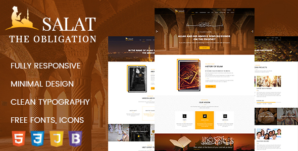 Salat – Islamic Center HTML 5 Responsive Template