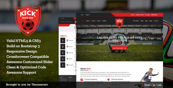 Kick || Football Club HTML5 Template