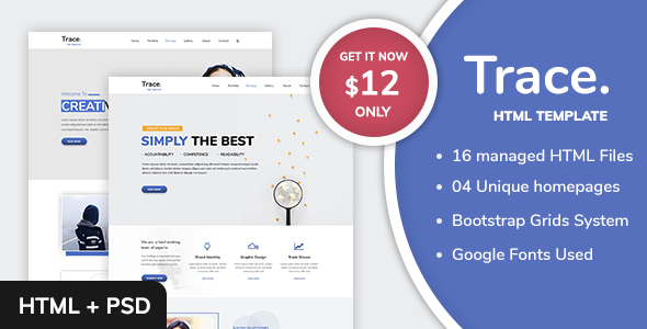 Trace - Business and Corporate Multipurpose HTML Template