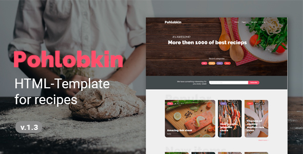 HTML Bootstrap Template Pohlobkin