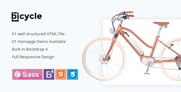 Bicycle - Single Product HTML5 Template