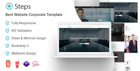 Steps - Best Corporate Website Templates