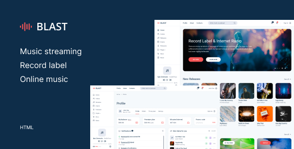 Blast – Online music & Record label HTML Template