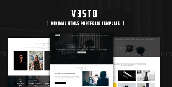 Vesto-Minimal Portfolio Template