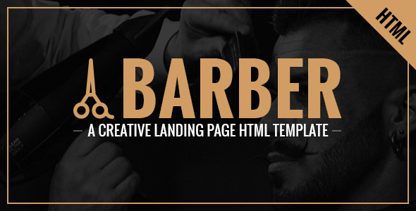 Barber - A Creative Landing Page HTML Template