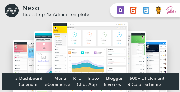 Nexa | Bootstrap 4 Material Design Premium Admin Dashboard Template
