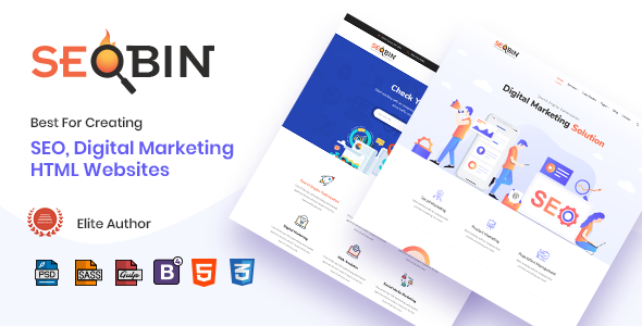 SeoBin | Digital Marketing Agency and SEO HTML Template