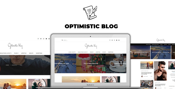 Optimistic Blog -Clean  HTML Blog Template