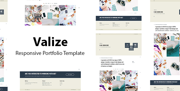 Valize - Responsive Portfolio Template
