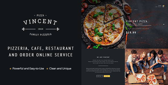 Restaurant Vincent HTML Template