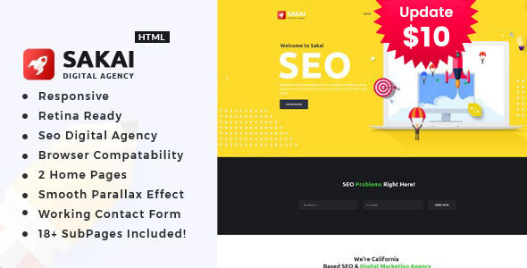 Sakai - Digital Marketing HTML Template