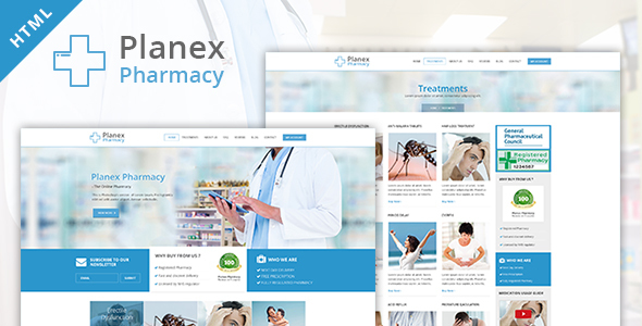 Pharmacy Hospital and Medical HTML Template by WebPlanex