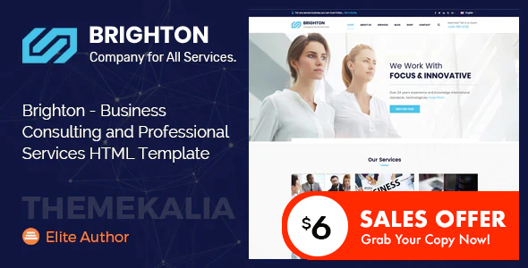Brighton - Business Consulting and Professional Services HTML Template