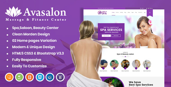 Avasalon HTML Template