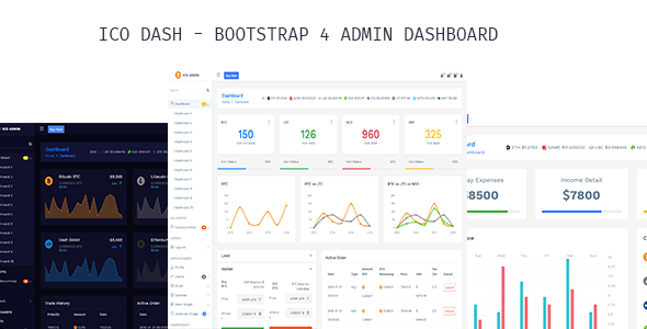 Ameen - Bootstrap  Admin Dashboard HTML Template