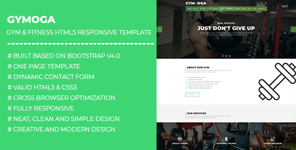 Gymoga Gym & Fitness HTML5 Responsive Template