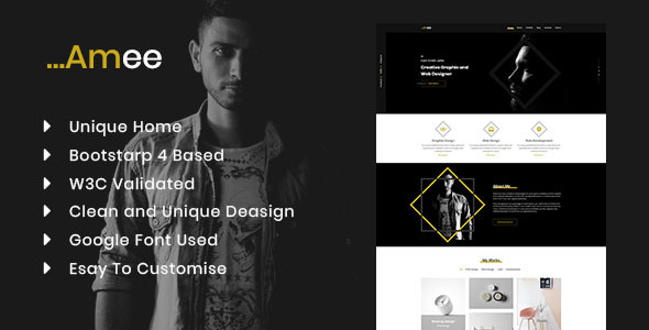 Amee HTML5 Portfolio Template