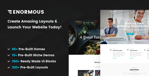 Enormous - Responsive Multi-Purpose HTML5 Template