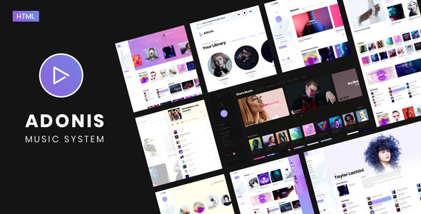 Adonis | Music System Template