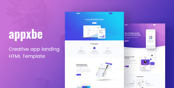 Appxbe - App Landing HTML Template