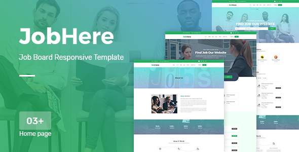 JobHere - Job Board Responsive HTML Template