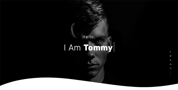 Tommy - Creative One Page Portfolio