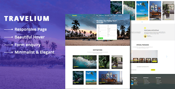 Travelium - Trip Asia Landing Page